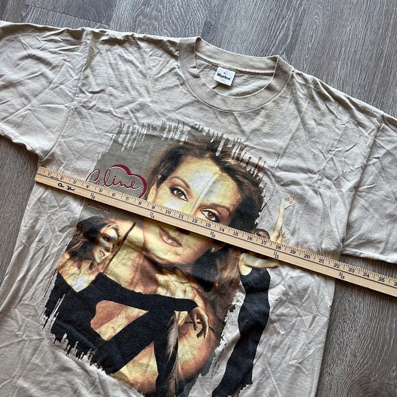 Vintage 1998 Celine Dion Lets Talk About Love World Tour T Shirt Mens XL Rap T - Picture 5 of 11
